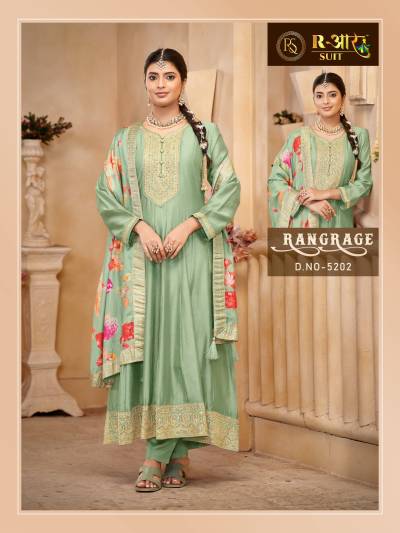 DN  5201 BY RANG RAGE DESIGNER SILK SALWAR KAMEEZ WHOLESALER IN INDIA